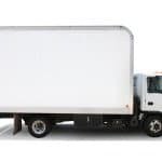 image - white moving truck