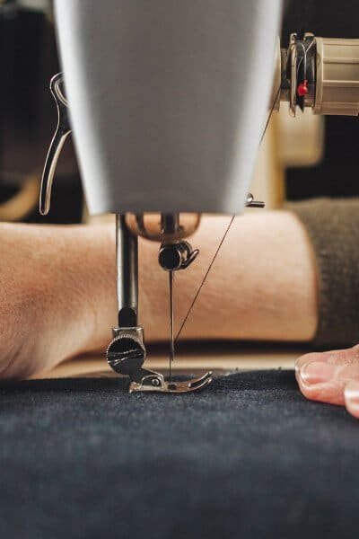 hands sewing