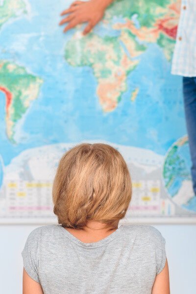 maps in classroom
