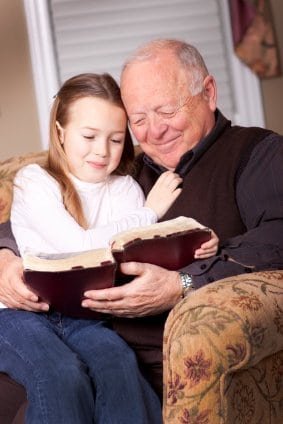 Reading the Bible with Grandpa