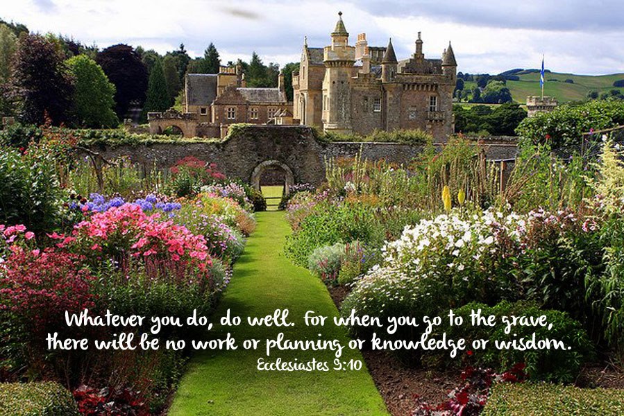 Ecclesiastes 9:10 - Photo from Christine Miller, Christine's Bible Study