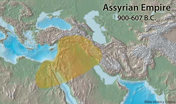 Map of the Assyrian Empire