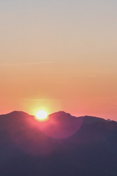 mountain sunrise